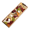 The Longboard | 36" Acacia Wood Cheese & Charcuterie Board with Metal Handles