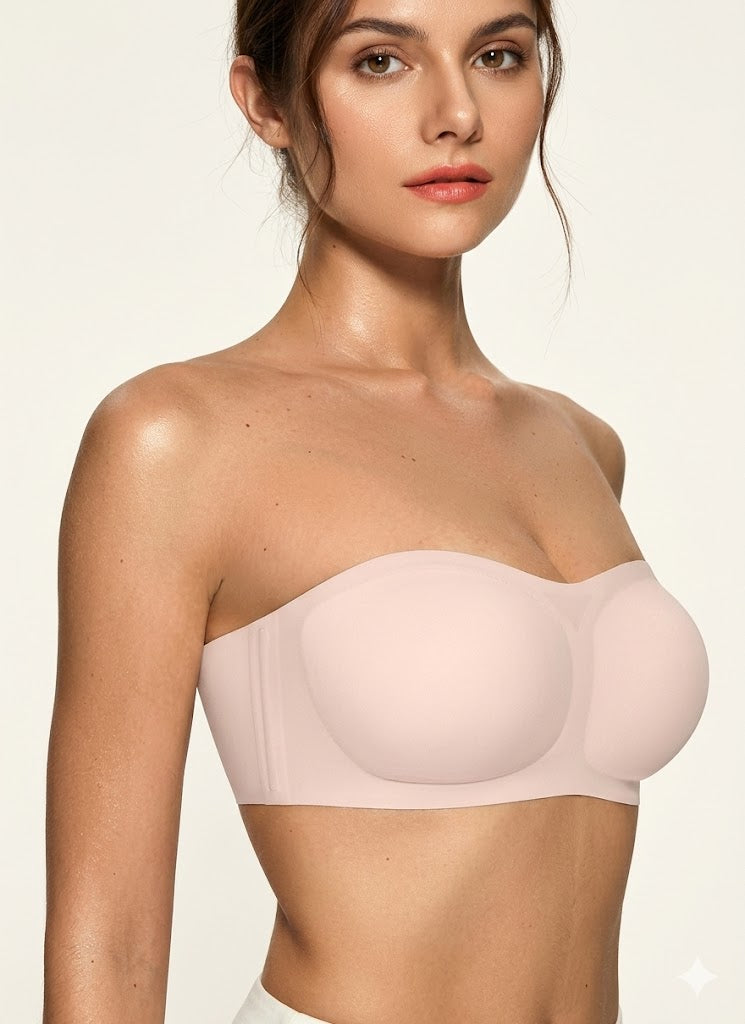 Non-Slip Strapless Bandeau Bra