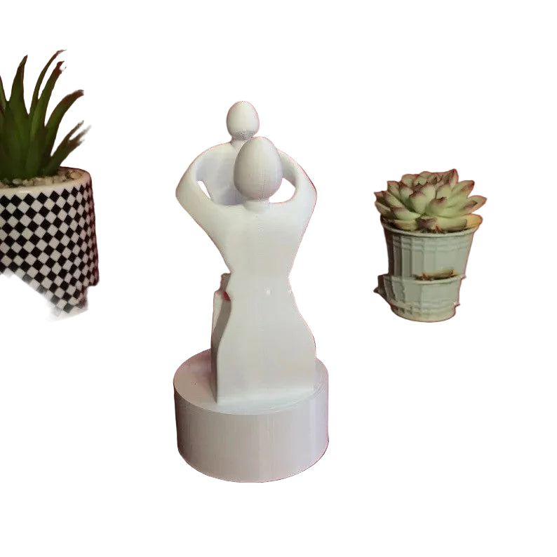 Mother And Baby Decorative Resin Sculpture