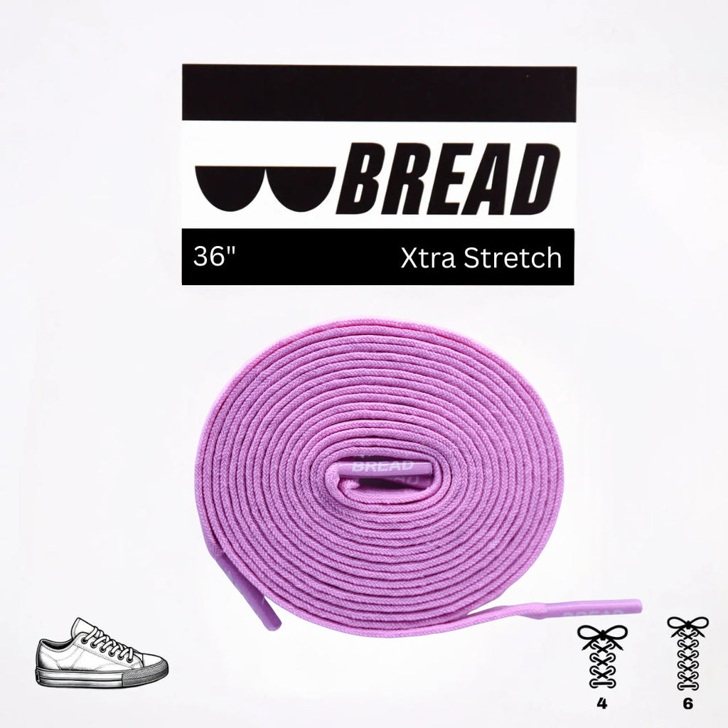 Pretty Pink Elastic Shoelaces – No-Tie Stretch Laces for Kids & Adults | Bread Laces