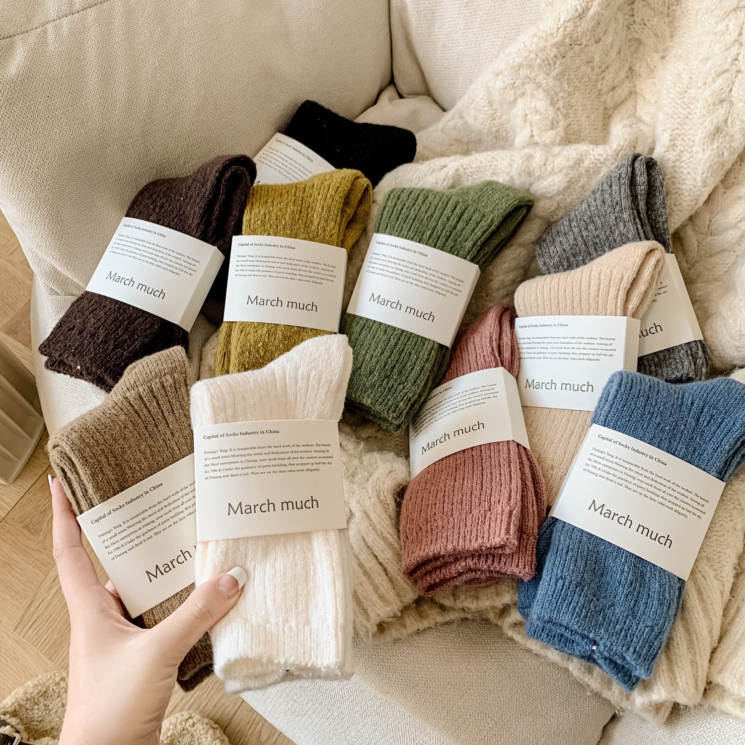 Japanese-style Solid-color Ankle Socks For Women