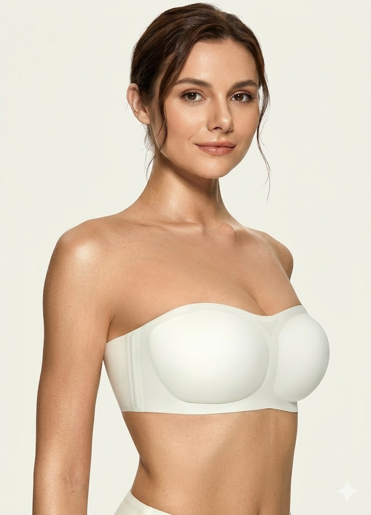 Non-Slip Strapless Bandeau Bra