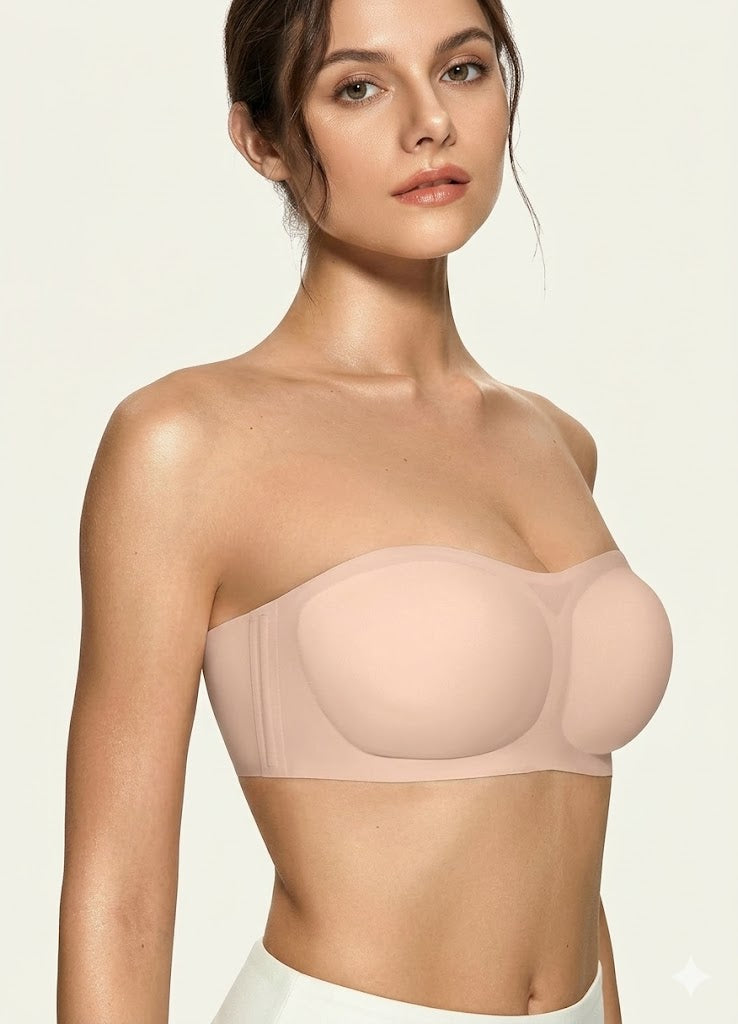 Non-Slip Strapless Bandeau Bra