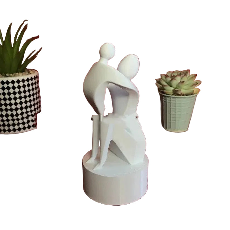 Mother And Baby Decorative Resin Sculpture