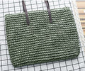 Women Handbag Summer Beach Bag Rattan Woven Handmade Knitted Straw Large Capacity Totes Leather Women Shoulder Bag Bohemia New