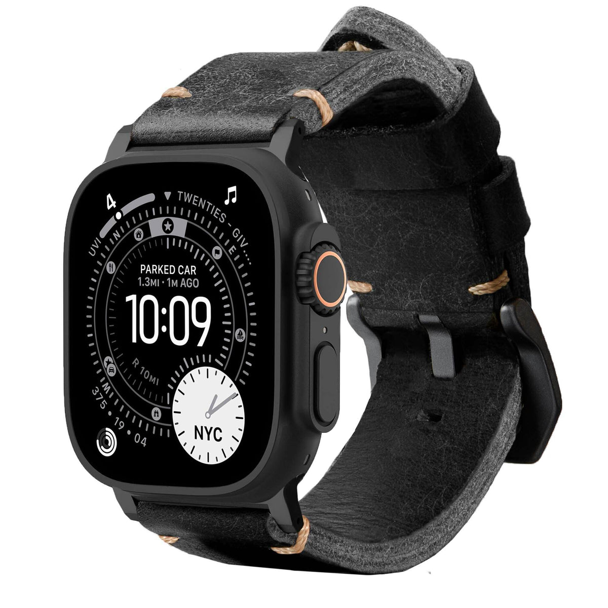 Leather Apple Watch Strap R01 – Italian Vegetable-Tanned Leather | 44mm, 45mm, 46mm & 49mm