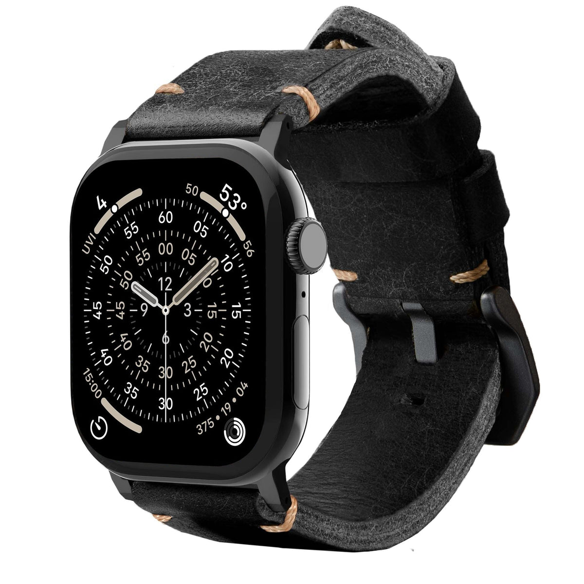 Leather Apple Watch Strap R01 – Italian Vegetable-Tanned Leather | 44mm, 45mm, 46mm & 49mm