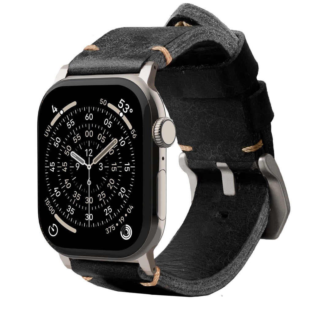 Leather Apple Watch Strap R01 – Italian Vegetable-Tanned Leather | 44mm, 45mm, 46mm & 49mm
