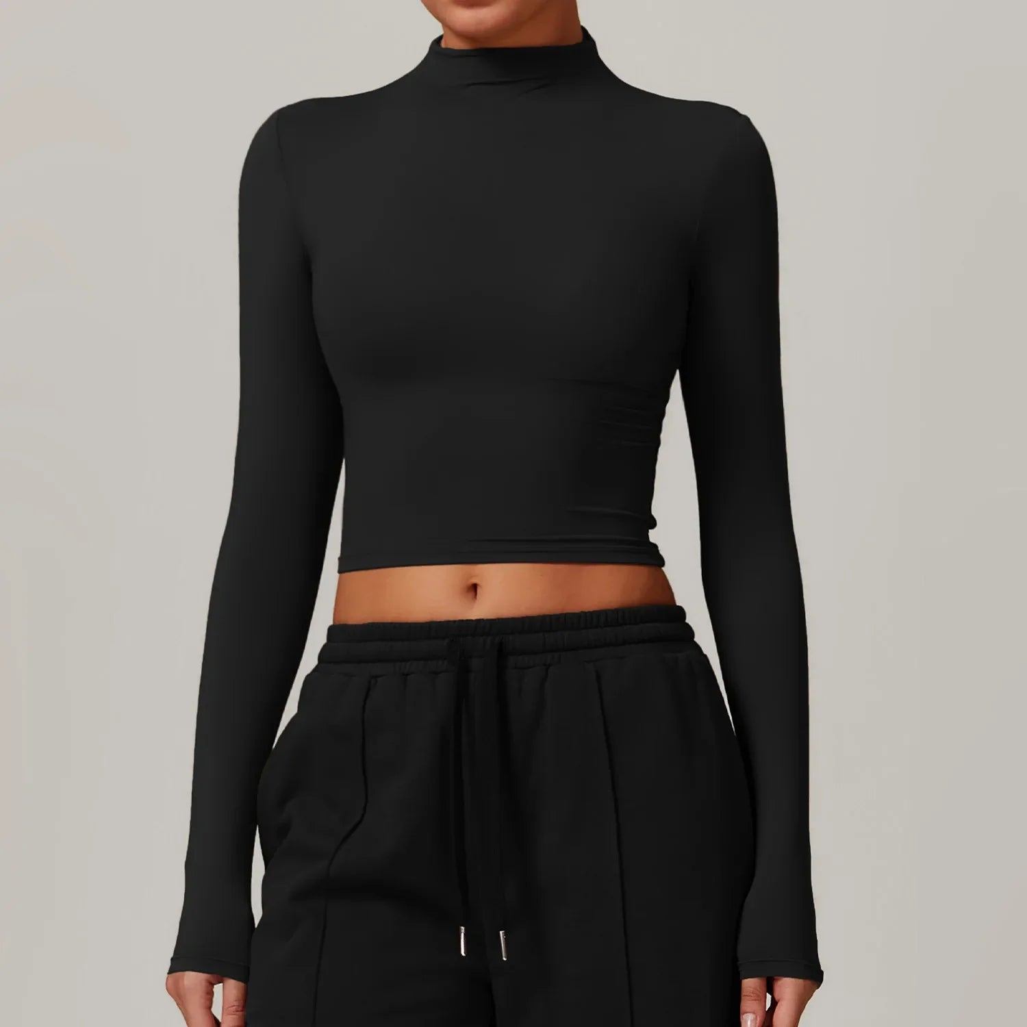 Custom High-quality Casual Sports Sweatshirt Women's High Waist Wide-leg Long-sleeved Jogging Clothes Gym Running Fitness Set (each piece sold separately)