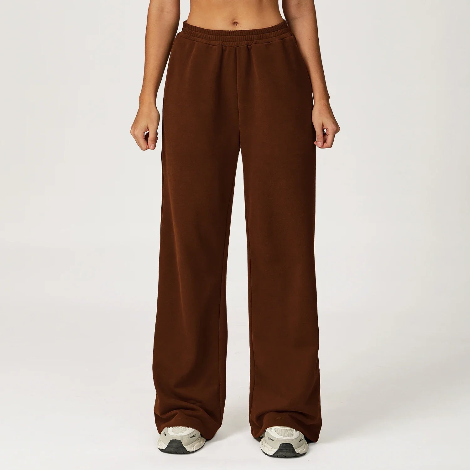 Women's Cropped Hooded Fitness Sweatshirt, Jogging Sweatpants & Gym Top, or Sportswear Running 2-Piece Set