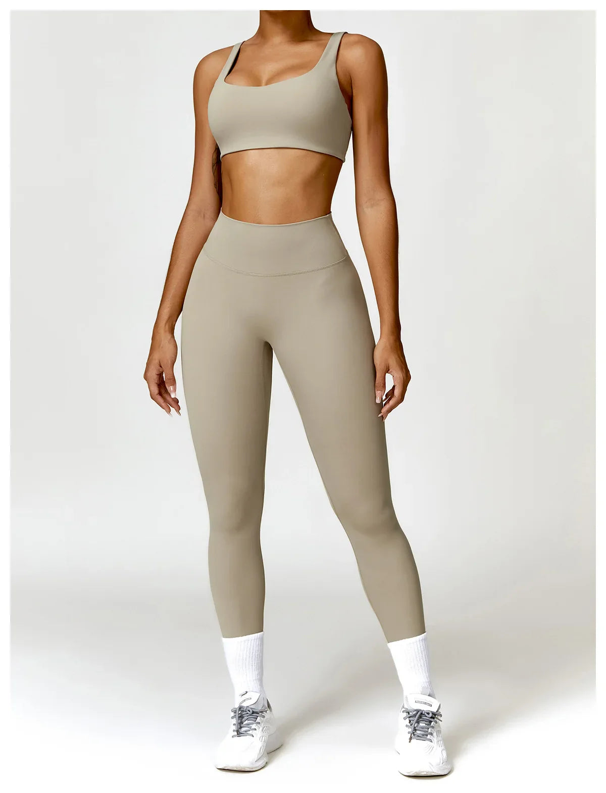 Women Soft Nude Sportswear Sports Bra Yoga Pants Mix n Match Sets (Items sold separately)
