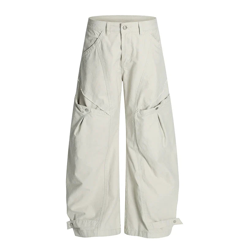 Unisex Casual Multi-Pocket Flat Front Tactical Cargo Pants