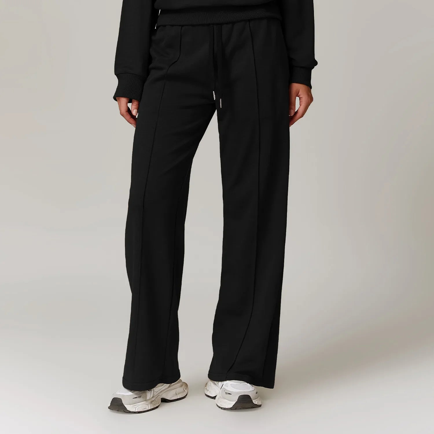 Custom High-quality Casual Sports Sweatshirt Women's High Waist Wide-leg Long-sleeved Jogging Clothes Gym Running Fitness Set (each piece sold separately)