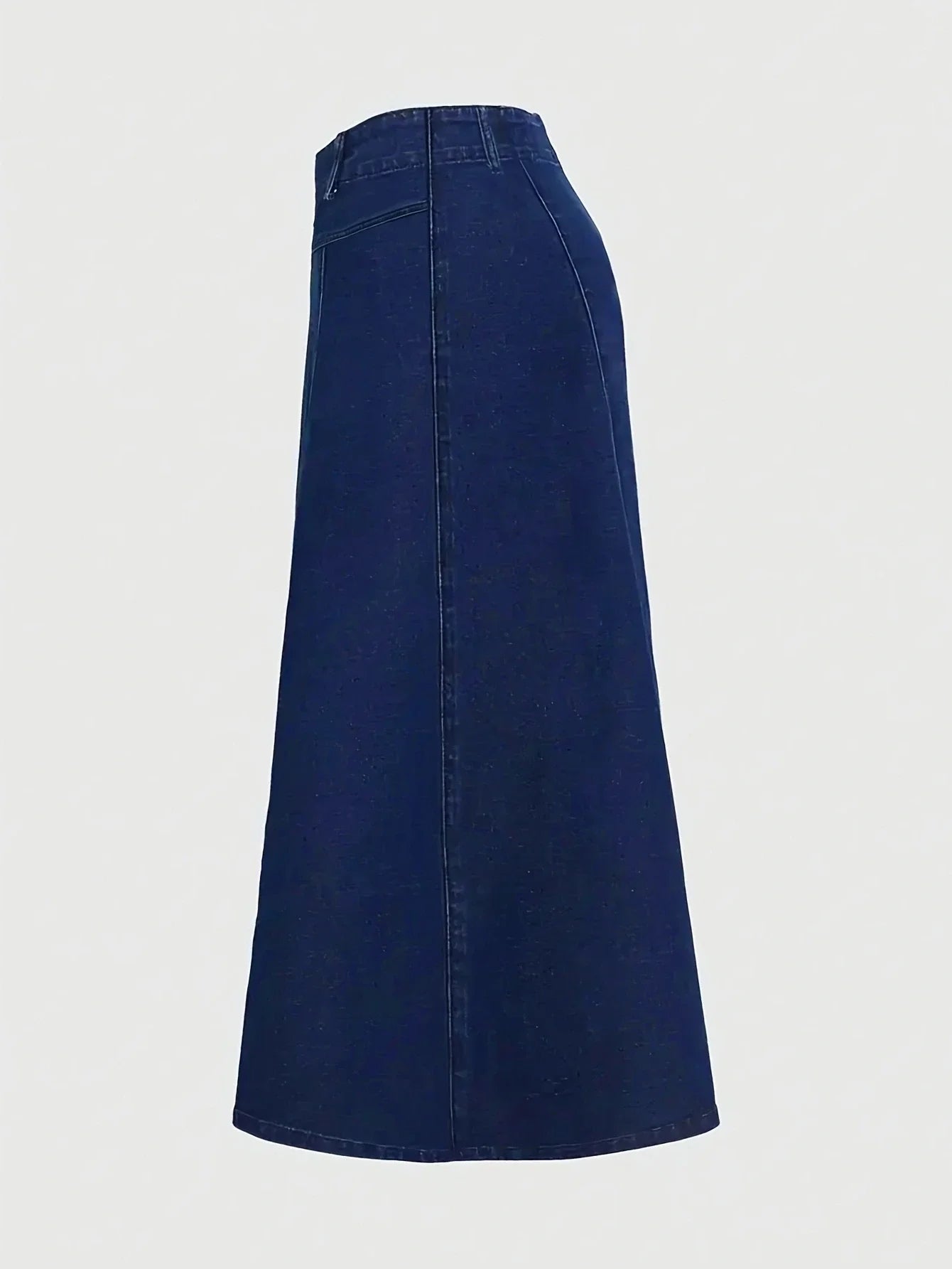 Women's Casual A-Line Denim Skirts Quick Dry Lightweight Midi Length Washed Style