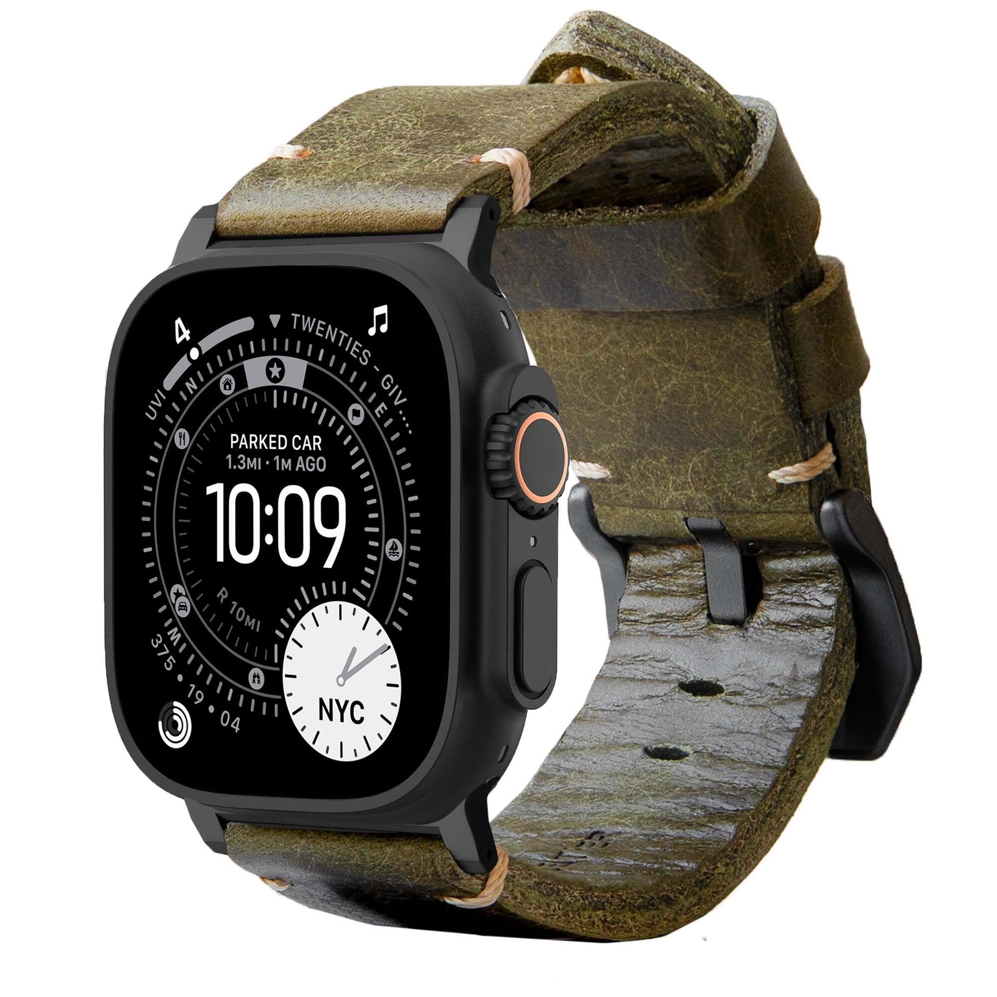 Robust Leather Apple Watch Strap R01 | Italian Vegetable-Tanned Leather Band