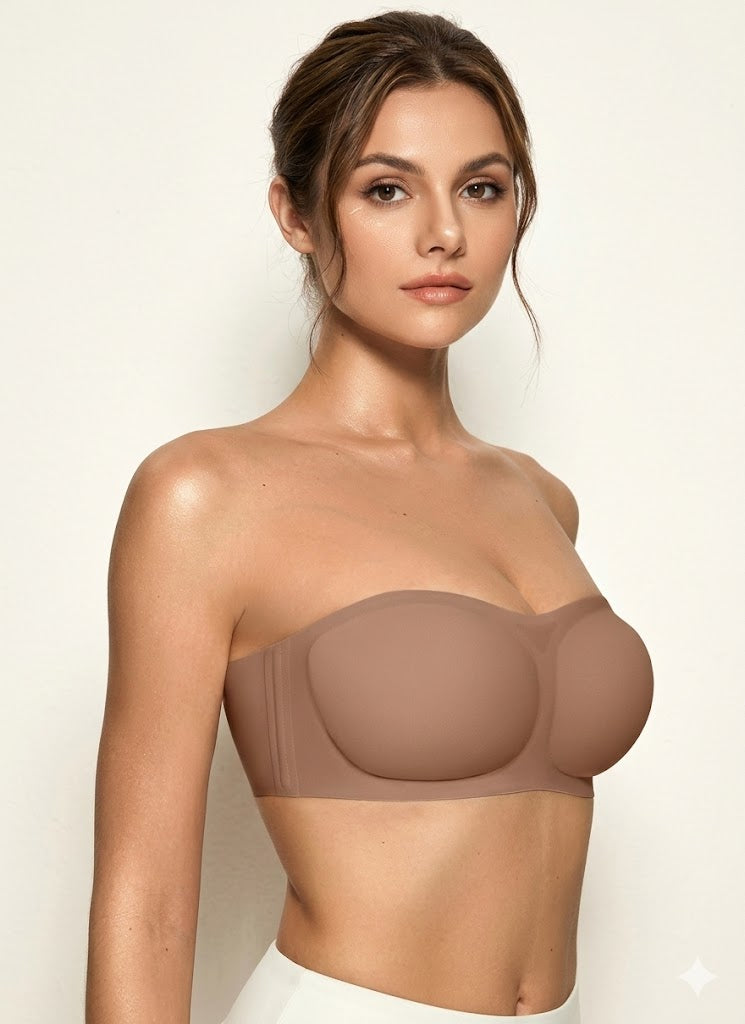 Non-Slip Strapless Bandeau Bra