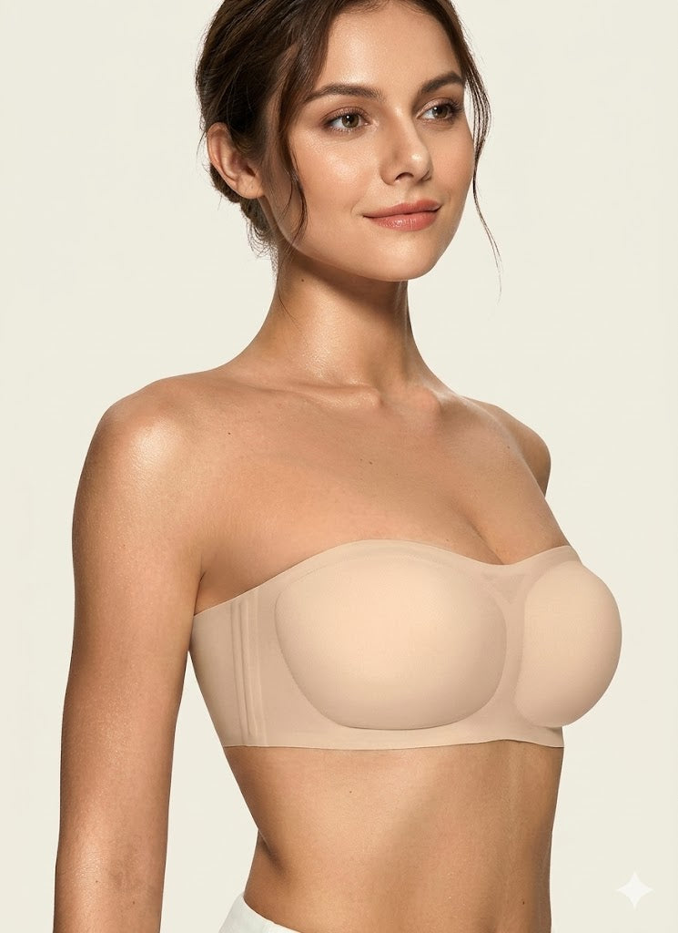 Non-Slip Strapless Bandeau Bra