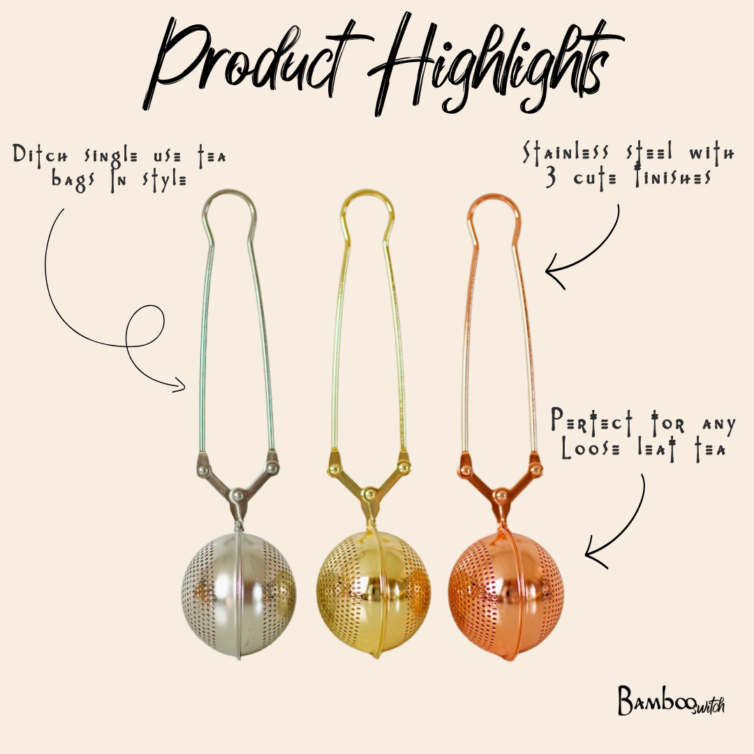 Stainless Steel Tea Strainer | Loose Leaf Tea Infuser Ball
