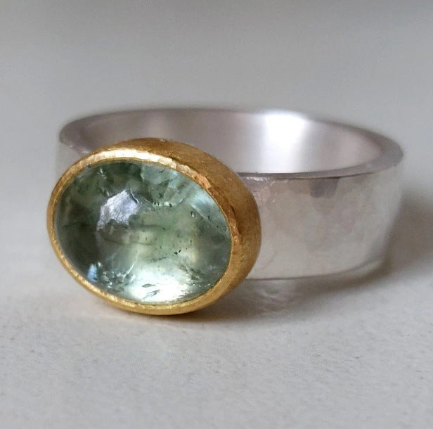 Simple Natural Stone Ring Light Luxury