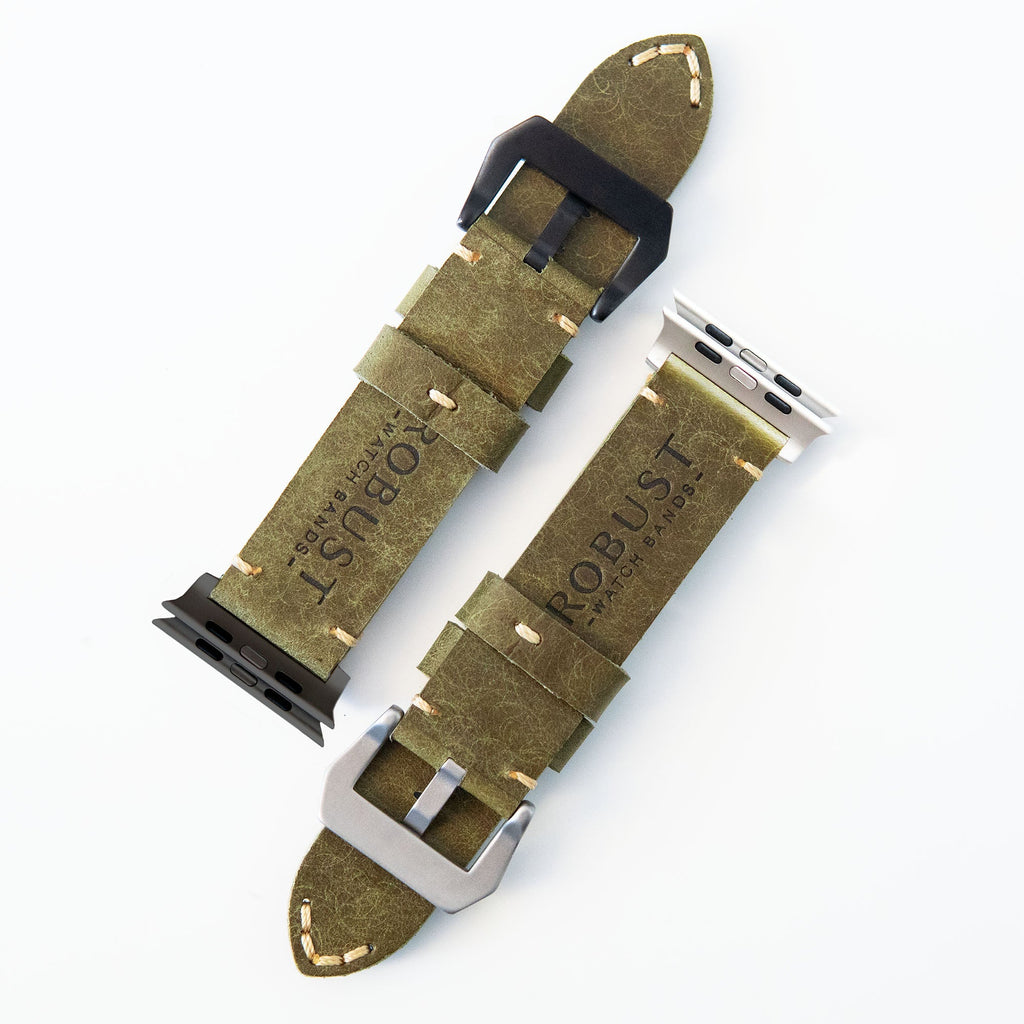 Leather Apple Watch Strap R01 – Italian Vegetable-Tanned Leather | 44mm, 45mm, 46mm & 49mm